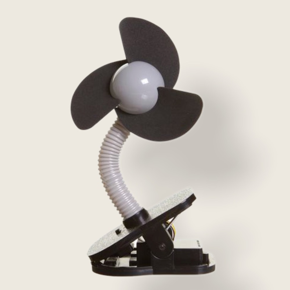 Dreambaby Clip-On Stroller Fan Silver/Black